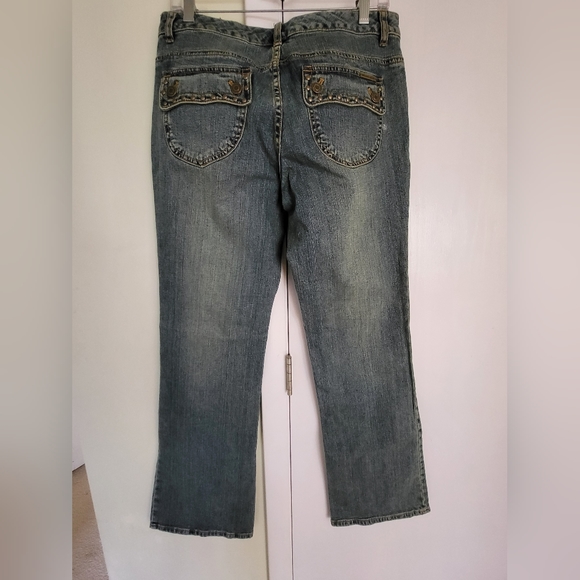 NWT MICHAEL Michael Kors Low Rise/Boot Cut Jeans Sz 10 - Picture 2 of 4